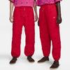 Nike X Jacquemus Co-Branded SS24 Solid Color Hollow-Out Thick Fleece-Lined Drawstring Knit Joggers Unisex Bottoms University-Red FJ3269-657