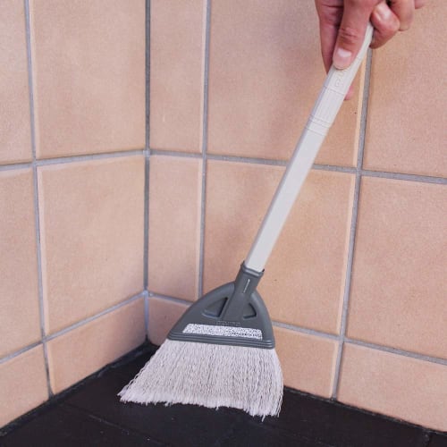 Azuma Outdoor Broom Mini Broom Bristles Width: Approx. 20 Cm Total Length: Approx. 52 Cm A Compact Broom Made with Soft, Split Resin Bristles.