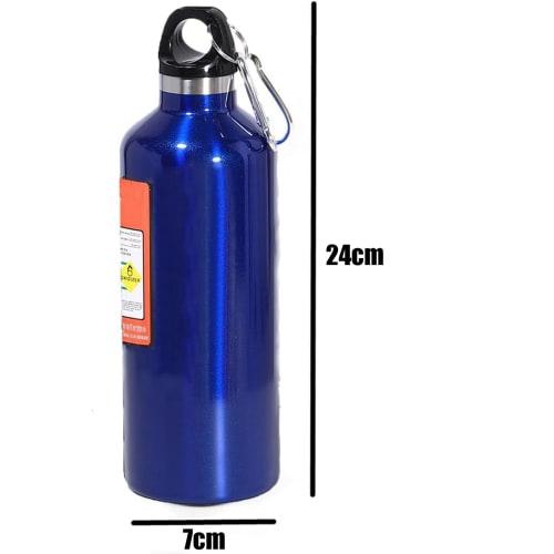 OsAtNb 500ml Stainless Steel Thermos Water Bottle with Vacuum Insulation, Keeps Hot or Cold Water Hot or Cold, Leak-Proof, and Includes a Carabiner, E