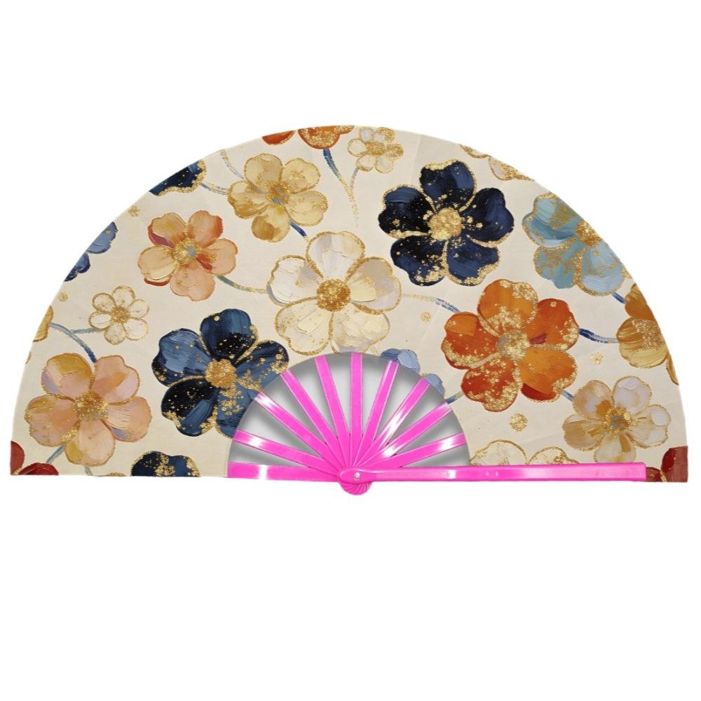 Handmade Portable Folding Fan Decorative Retro Handheld Fan Hanfu Accessories
