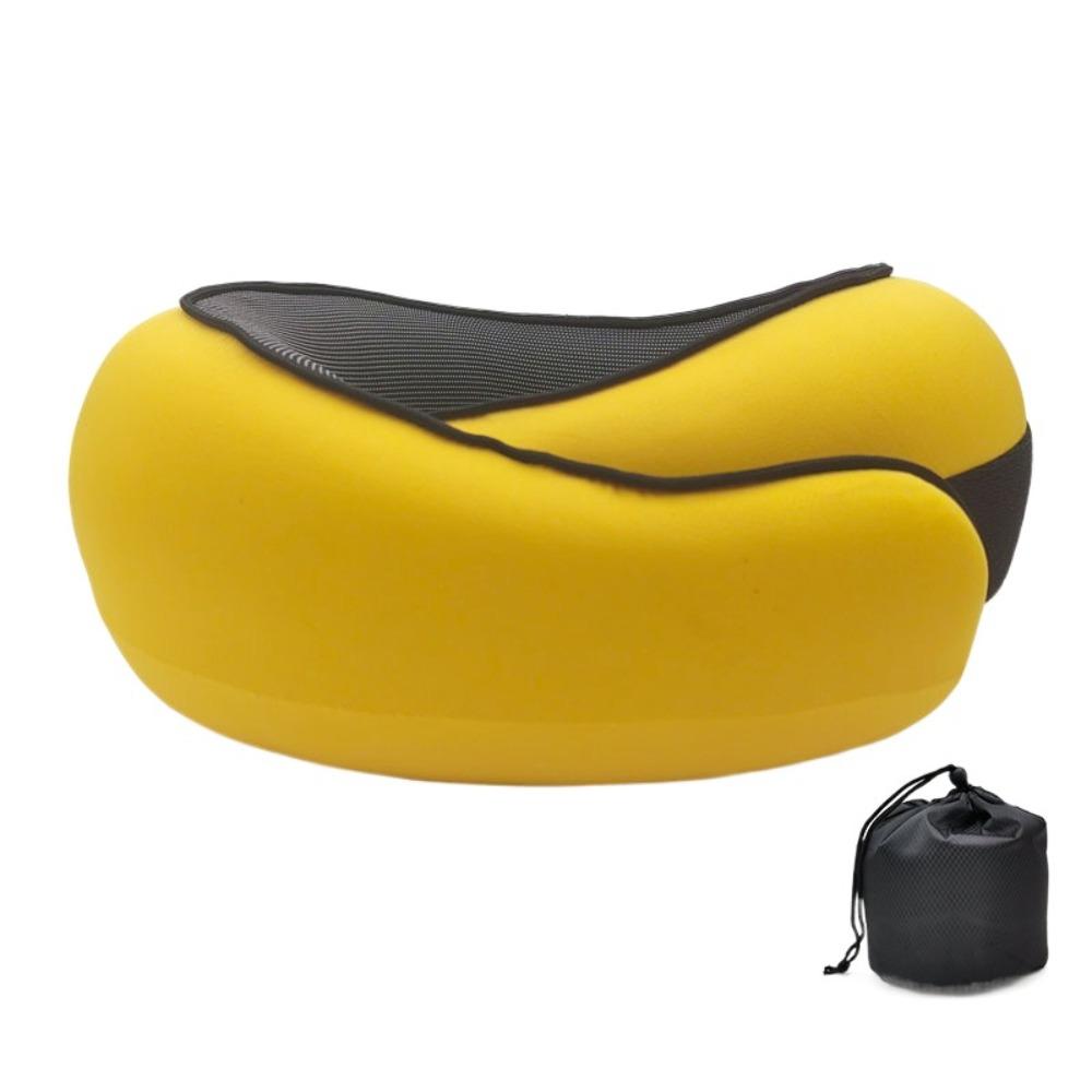 

Adjustable Memory Foam Pillow U-shaped Camping Sleeping Cushion New Airplane Cushion yellow