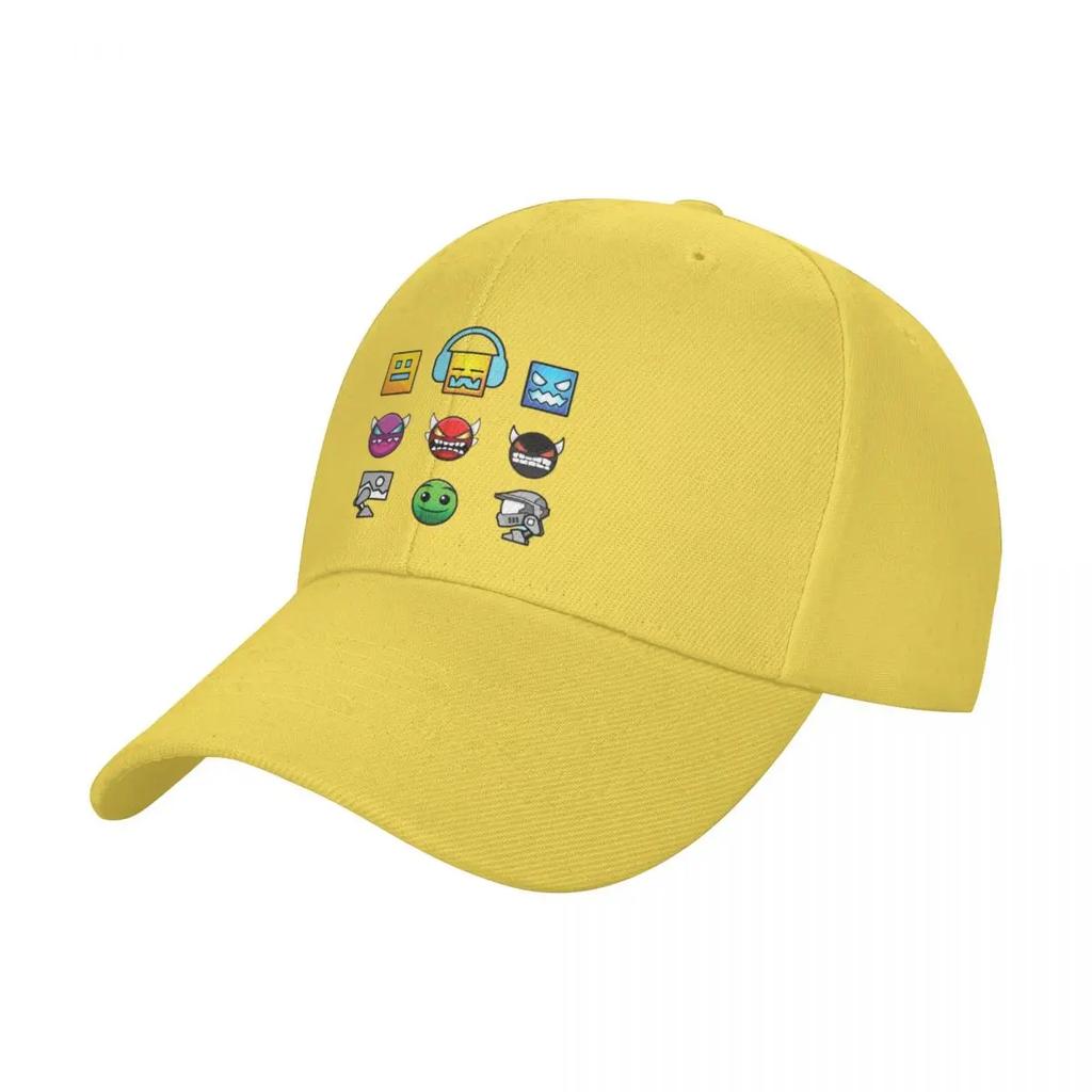 Geometry Dash Baseball Cap Unique Hats Tactical Cap Golf Cap Ladies Mens