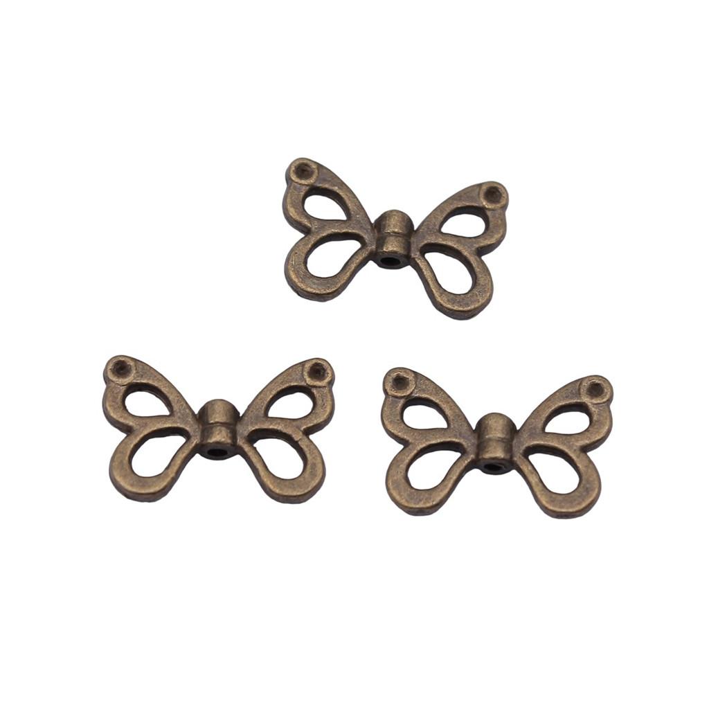 Angel Wing Beads Spacer Small Hole Butterfly Charms For Spiritual Jewelry
