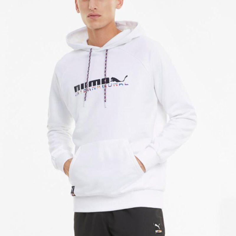 Puma Sweatshirts Men's White Hooded Moderate Regular 531329-02