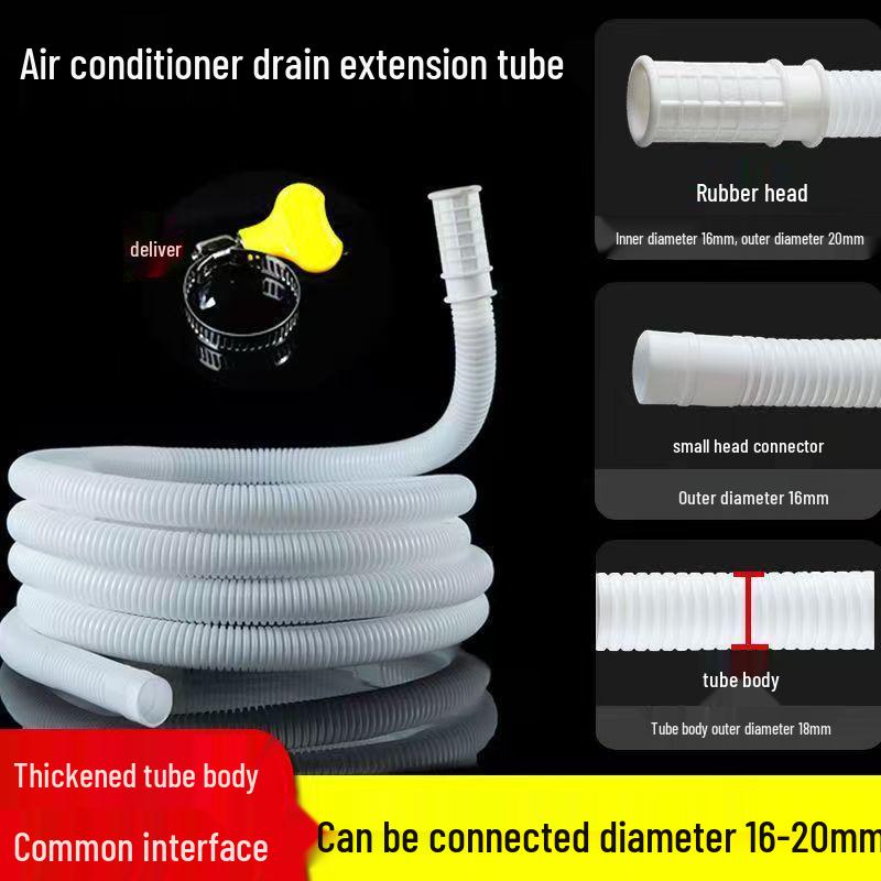 Dual-Use Air Conditioner Drain & Washing Machine Inlet Hose Extension