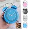 4 Inch Retro Vintage Twin-Bell Alarm Clock Compact Size Alarm Clock Extra-Loud Metal Bell Clock For Nightstand Desk Bookshelf