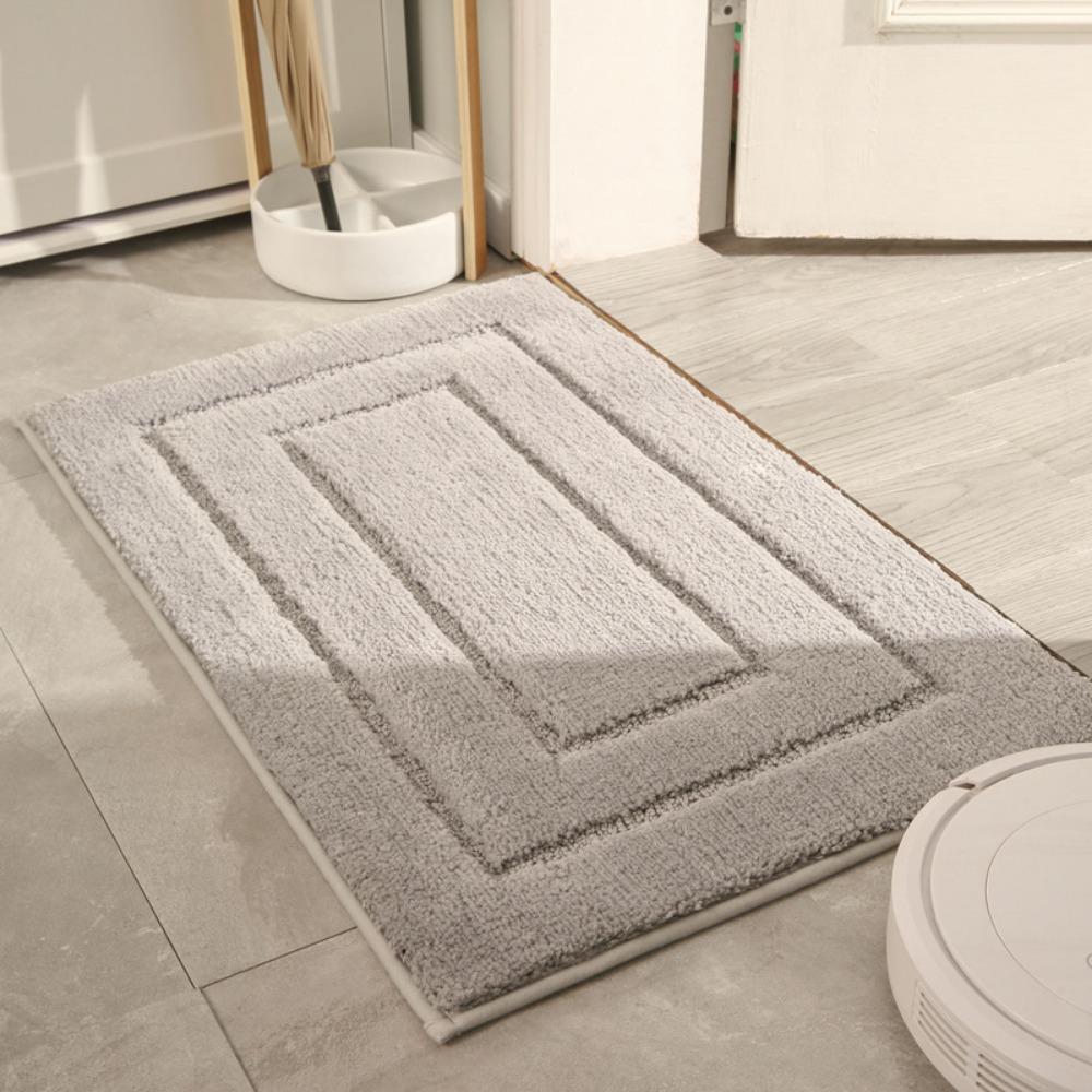 Print Sponge Bathroom Cashmere Thickening Mat Bath Non-slip Carpets In Wash Basin Bathtub  Floor Rug Shower Room Doormat Memory Foam 3D Pad