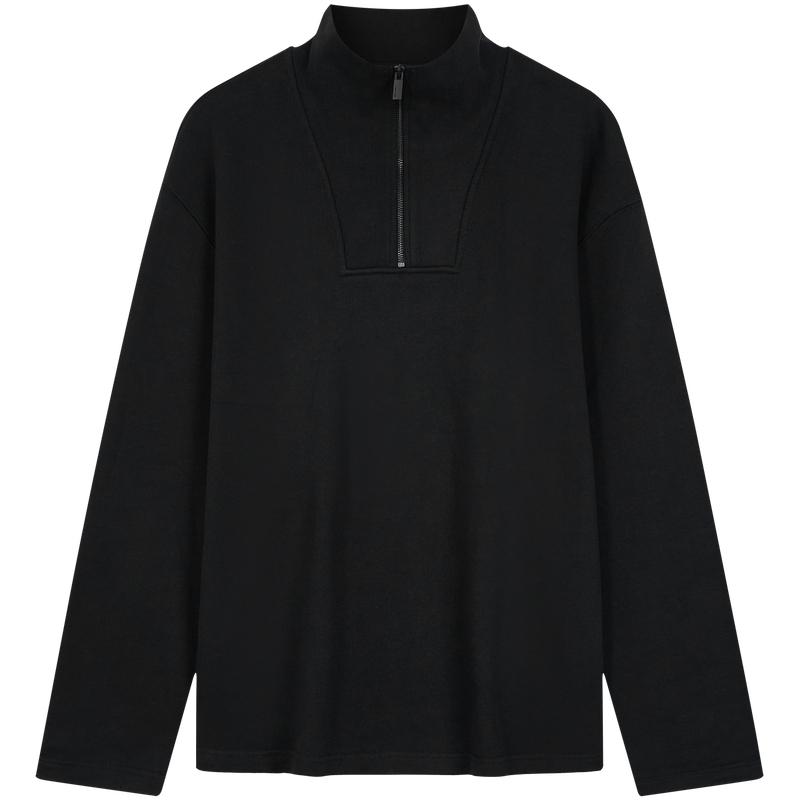 

Calvin Klein Business Casual Commuter Solid Half-Zip Stand Collar American Sports Knit Sweatshirt Men sweatshirt 40836ST XL