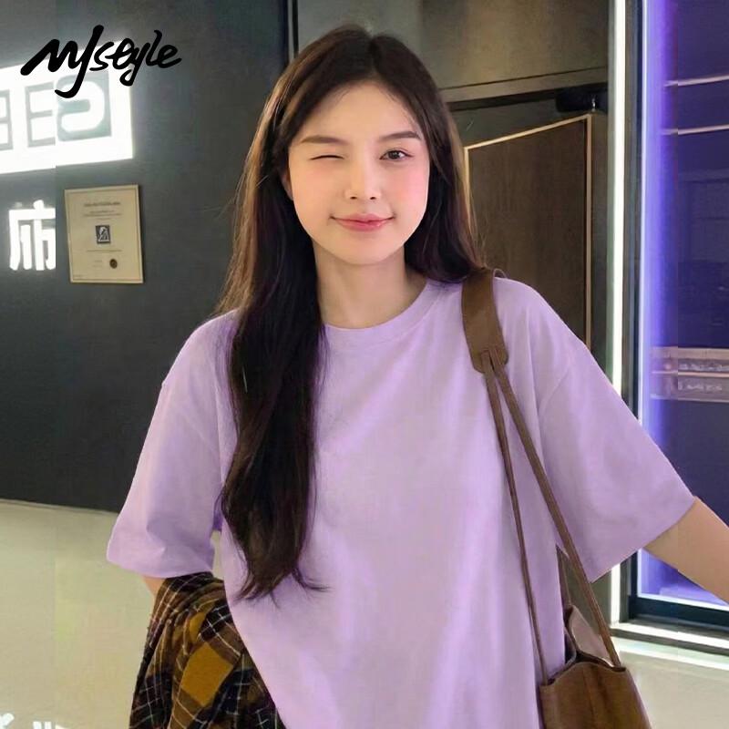 MJ STYLE Women's Pure Cotton Short Sleeve T-Shirt
