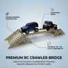 Wooden RC Crawler Obstacle Compatibility 1/18 To 1/36 Scale Adjustable Rc Car Bridge Versatile for All Skill Levels