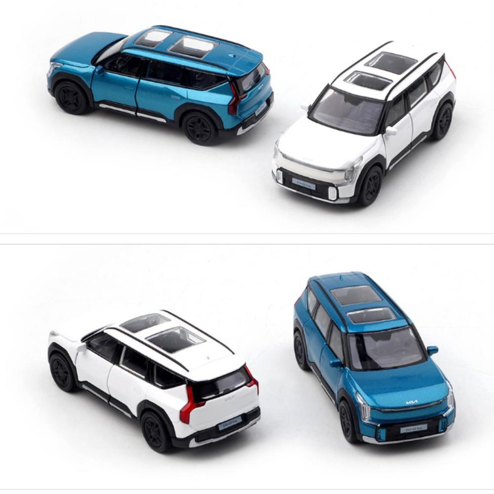 Welly 1:38 Kia EV9 Fullback, Blu/Bianco Diecast, MiniCar