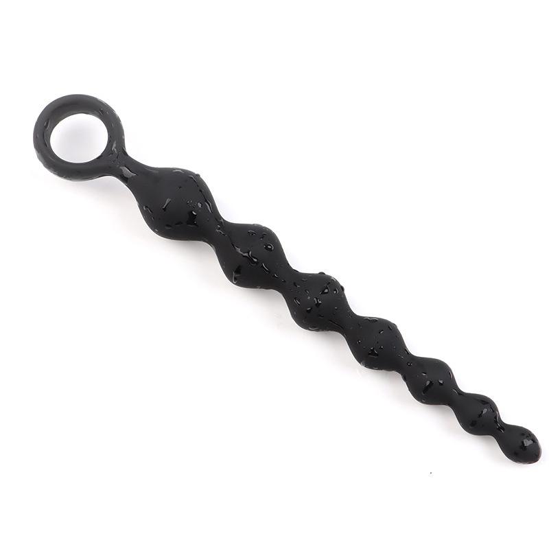 Beads Soft Anal Plug 7 Balls Silicone G-Spot Stimulating Butt Plugs Anal Stimulation Pull Bead Dildo Deep Anal Sex Toy