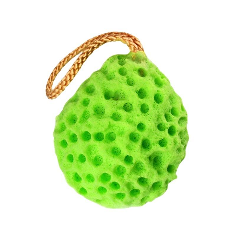 Soft Honeycomb Shower Sponge Ball Water Expandable Foaming Body Exfoliator Cleansing Bath Ball Hanging Design Bathroom Gadget