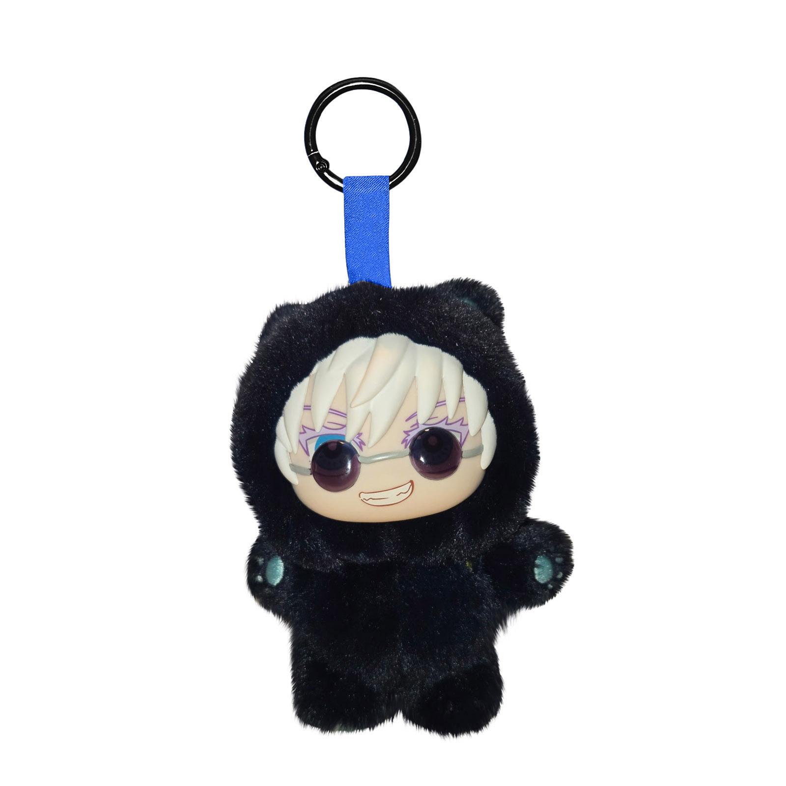 

Anime Plush Doll Stuffed Figure with Cat Ear Hooded Outfit Soft Short Plush Material Collectible Toy Gift One Size