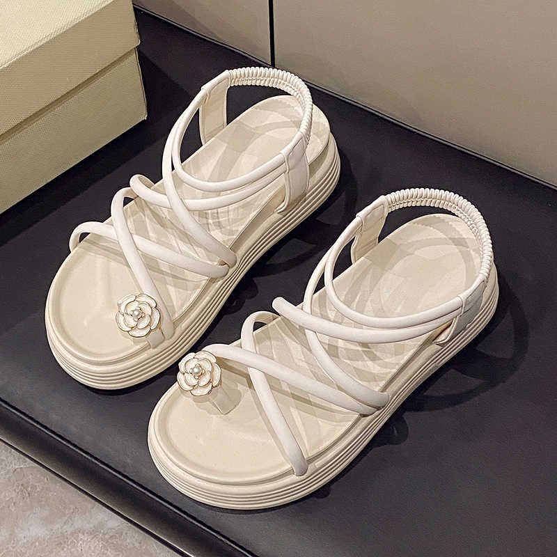 Fashion Round Toe Does Not Slip Black And White Heels Summer Boot For Women Shoes Blue Platform Sneakers Sport Lofer Comfortable