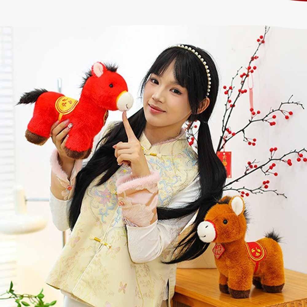 Stuffed Animal Horse Plush Doll 20cm Size Lucky Mascot Plush Plush Stuffed Animal Gift Giving
