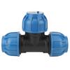 PE Plastic Water Pipe Fitting Accessories 50mm Tee Connector for Pipe Connection