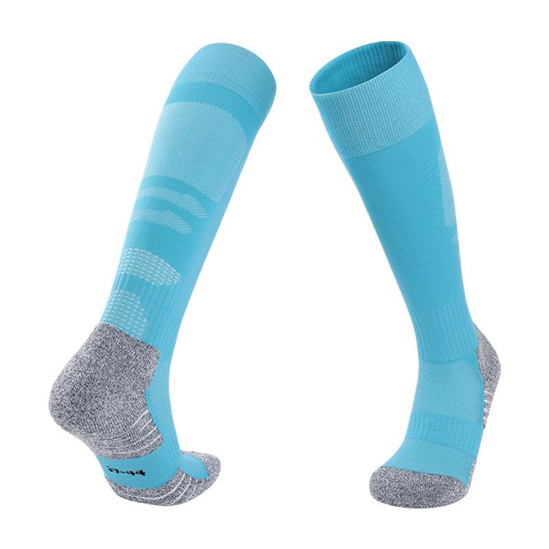 Men's Over-the-Knee Anti-Slip Football Training Socks: Sweat-Absorbent, Long Tube Design for Autumn/Winter
