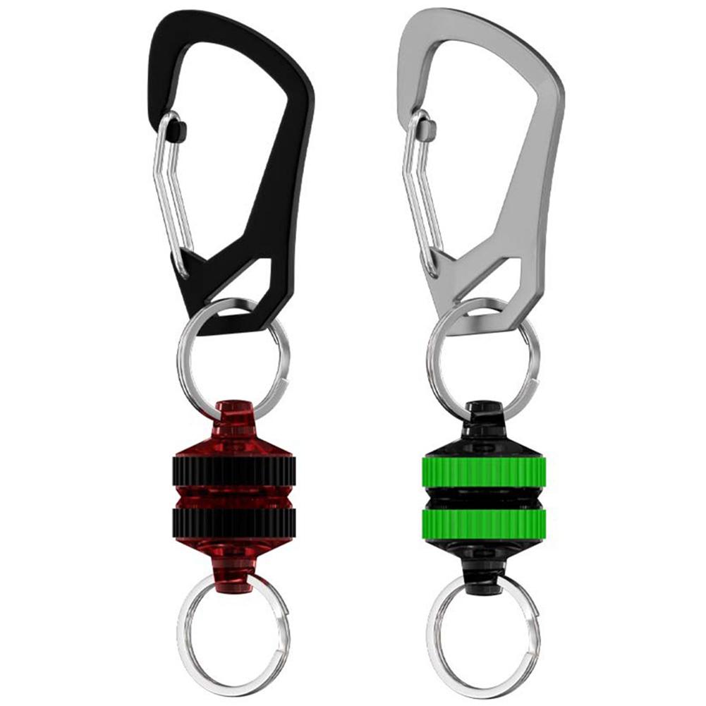 

Fly Fishing Net Retractor with Carabiner Clip Fishing Accessories (Red) AU