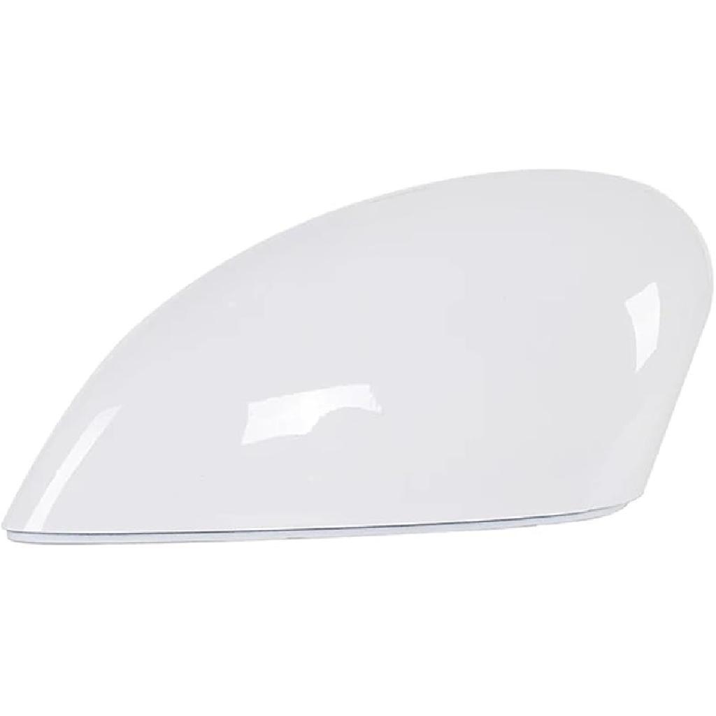 Rearview Mirror Cover 6 Color Side Wing Trim Clip-on Decor Cap Car Refit Accessories Compatible For Ford Fiesta MK7 2009-2017(Glossy White Left)