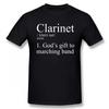 Definition Of Clarinet Marching Band T Shirts Graphic Cotton Streetwear Short Sleeve ONeck Harajuku Hip Hop Tshirt UnisexF