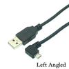 Up Down Left Right Angled 90 Degree USB Micro USB Male To USB Male Data Charge Connector Short Cable 25cm 50cm 150cm