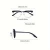 2pcs Neutral Titanium Glasses - Ultra Lightweight Anti Blue Light Glasses Suitable for Men and Women Fashionable Daily Glasses