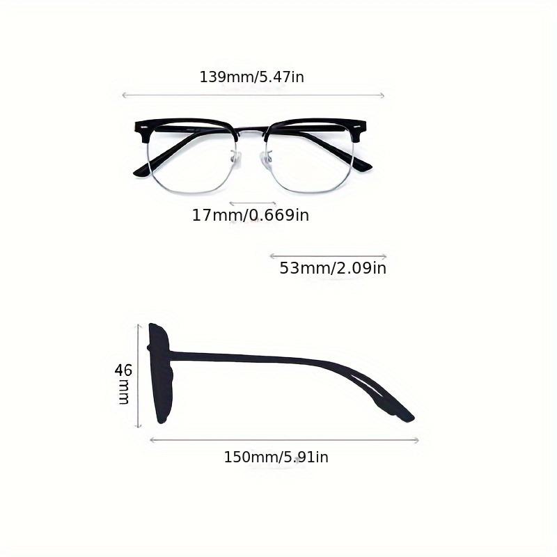 2pcs Neutral Titanium Glasses - Ultra Lightweight Anti Blue Light Glasses Suitable for Men and Women Fashionable Daily Glasses
