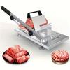 Home Kitchen Frozen Meat Slicer Manual Stainless Steel Food Cutter Slicing Machine Automatic Meat Delivery Nonslip Handle