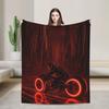 TRON Ares Lightcycle Dillinger Systems Blanket Fleece Printed MCP Movie Multi-function Warm Throw Blankets for Bedspread