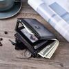 Men's RFID Anti-Theft Vintage PU Zipper Wallet & Multifuntional Card Holder