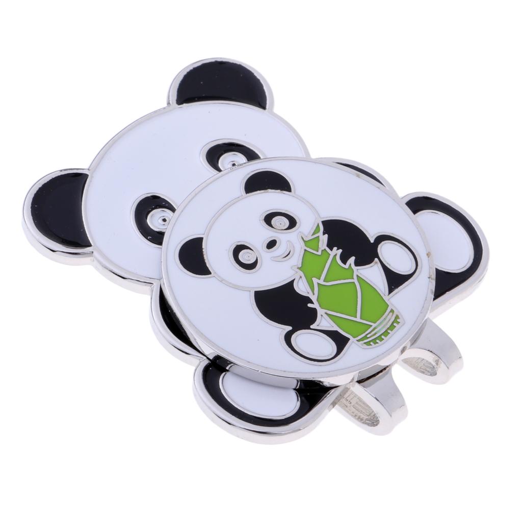 

24mm / 0.9inch Dia. Golf Ball Maker Panda Shape with Removable Hat Clip