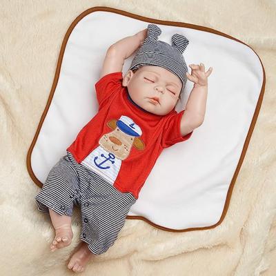 48cm 57cm Ciało Miękkie Całe Ciało Silikonowy Winyl Lalka Lalka Realistyczne Dziecko Reborn Zabawki Prezent Urodzinowy dla Dzieci Można Kąpać w Wodzie Lalka