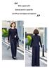 Spring Collection: Elegant Casual Lace-up Top & Elastic Waist Pants Set for Middle-aged and Elderly Women.