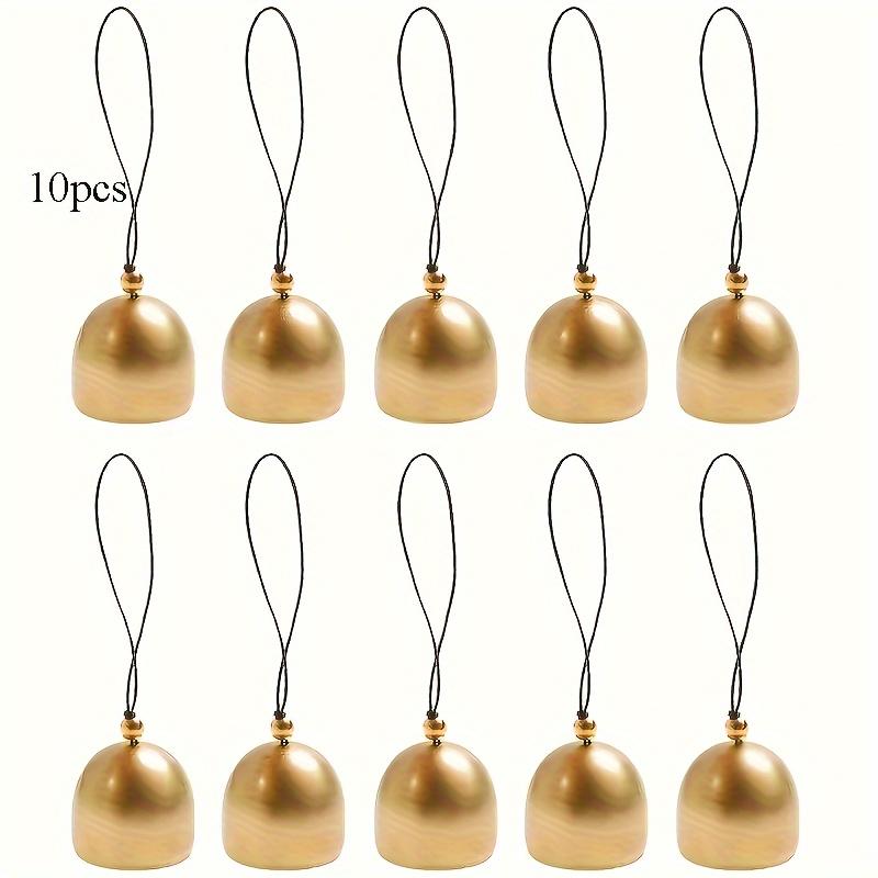 

10 шт. Винтажные металлические колокольчики - Декор для колокольчика ветра и кольцо для дрессировки питомцев | Ностальгическое украшение на Рождество/Фестиваль