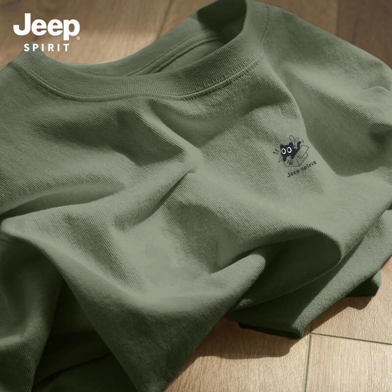 Мужская хлопковая футболка с принтом JEEP SPIRIT M
