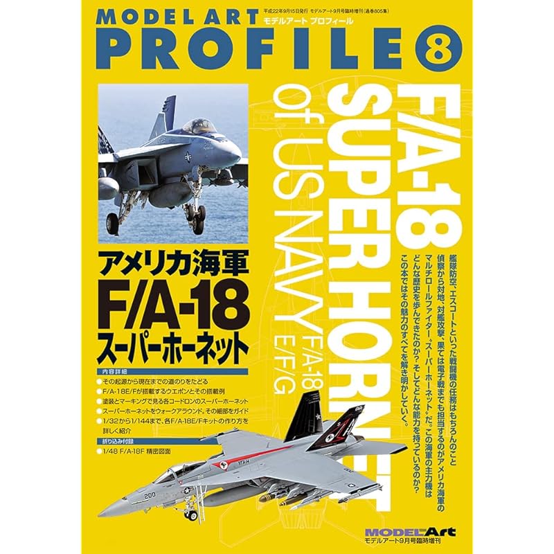 

model art profile No.8 american navy F/A-18 Super Hornet (resale)