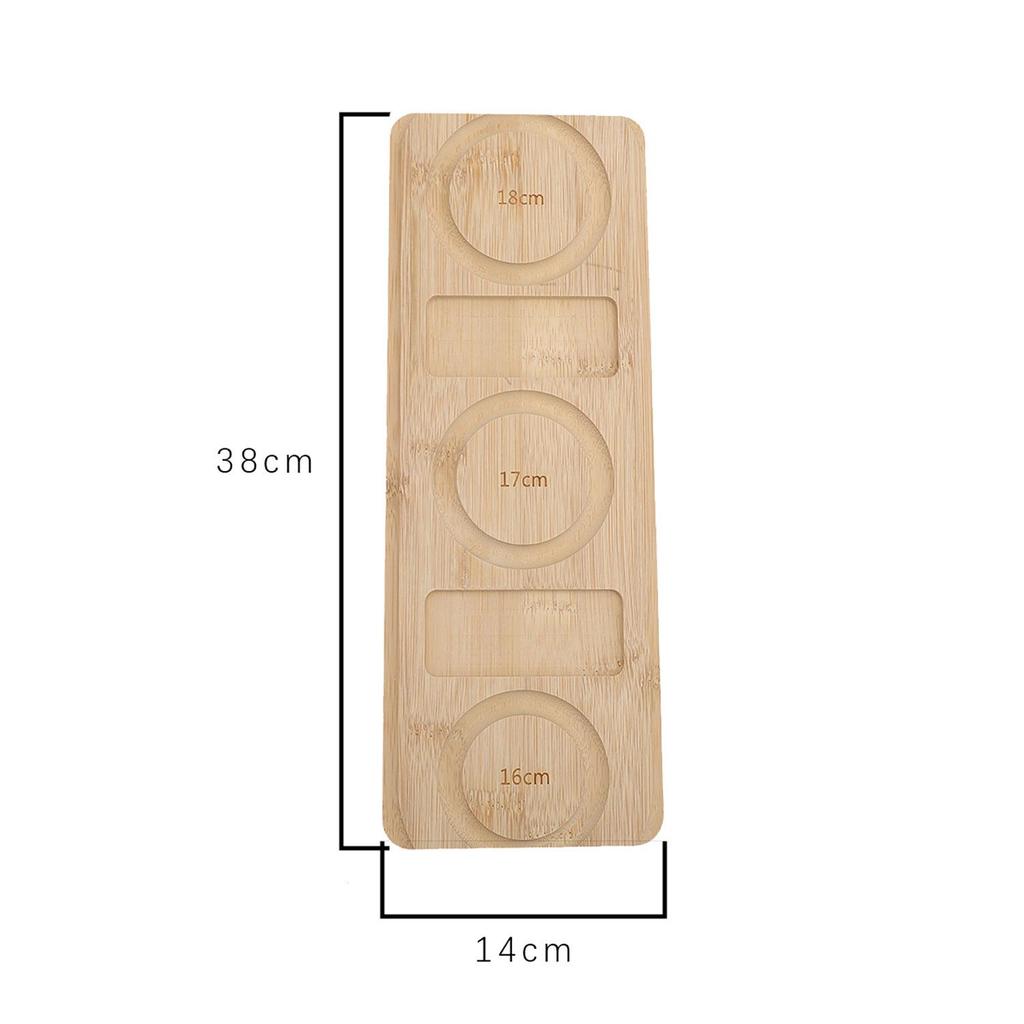 Vassoio Espositore per Gioielli con Perline in Legno di Pino Naturale - Supporto Trasparente per Braccialetti e Oggetti di Scena per Fotografia