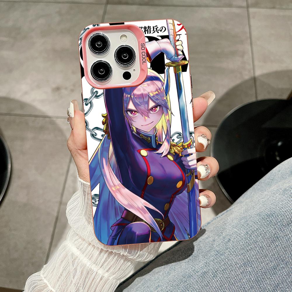 Mato seihei no slave Uzen Kyouka Handyhülle für iPhone 17 16 15 14 13 12 11 X XR XS 8 7 Air Pro Max Plus Durchsichtige Rosa Hülle