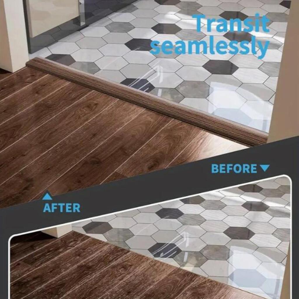 Self Adhesive Carpet To Tile Edging Trim Strip Cuttable Threshold Cover Doorway Divider Strip Wear-resistant Flat Button Strip