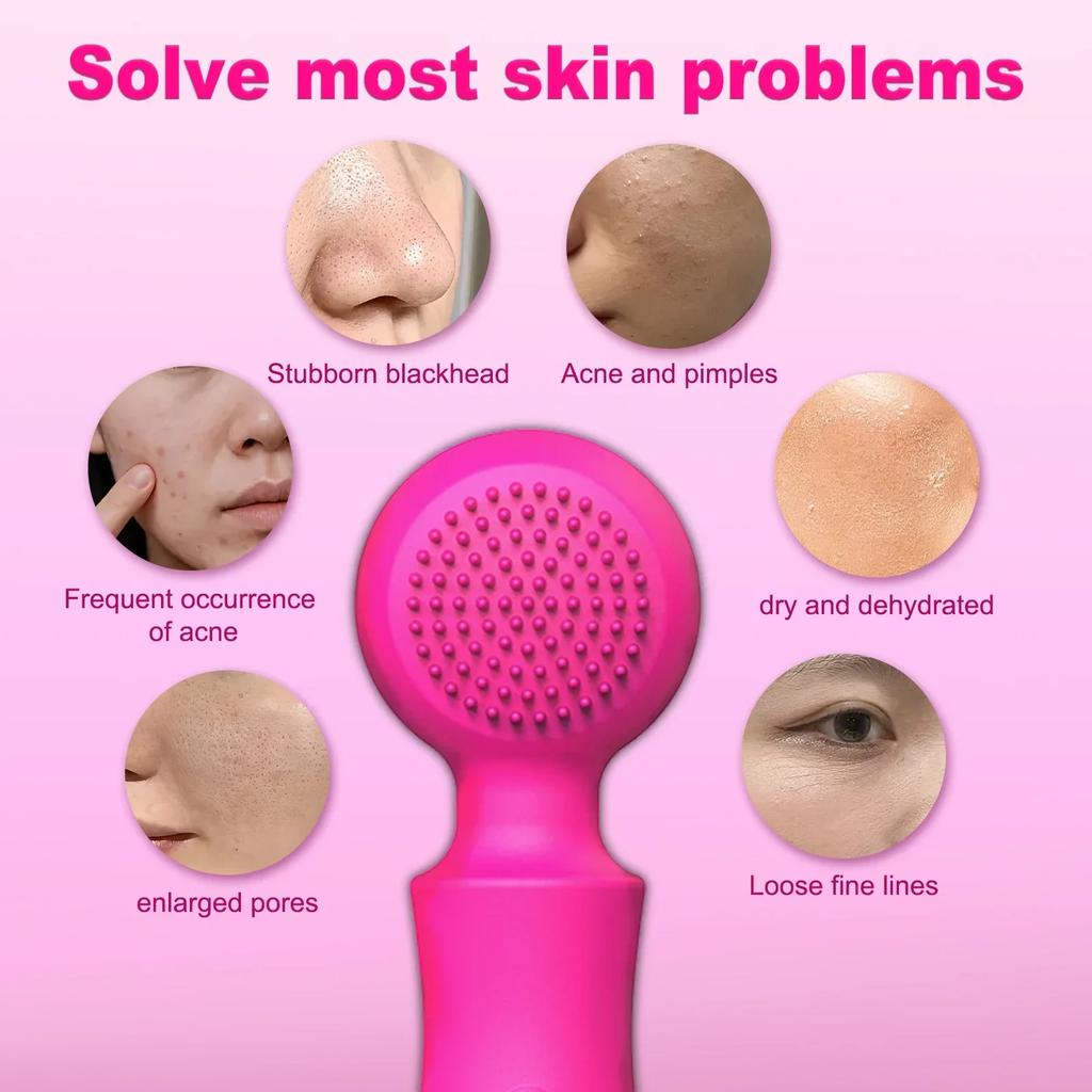 Silicone Simple Facial Cleanser Brus Cleaning Deep Pore Acne Blackhead For Both Men And Women,Cleanse Skincare Device