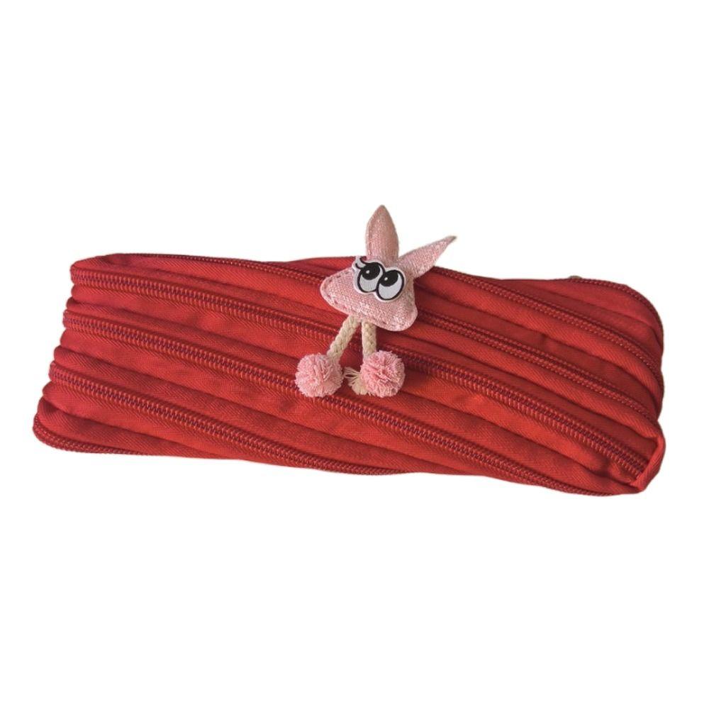 

Storage Bag Pencil Bag Large Capacity Pen Bags Coin Purse Wallets Stationery Bag Cosmetic Bag красный