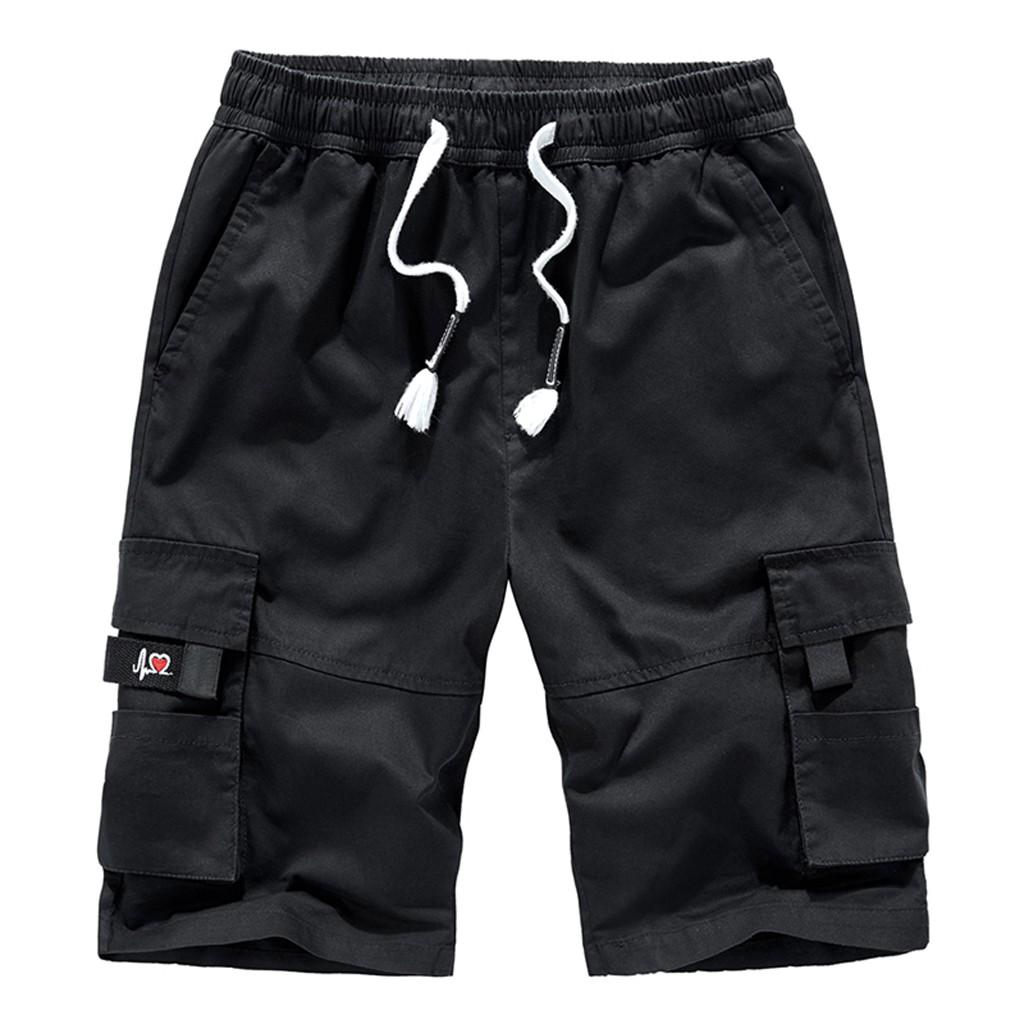 Men's Casual Outdoors Pocket Pants Work Trousers Beach Baggy Shorts Pant