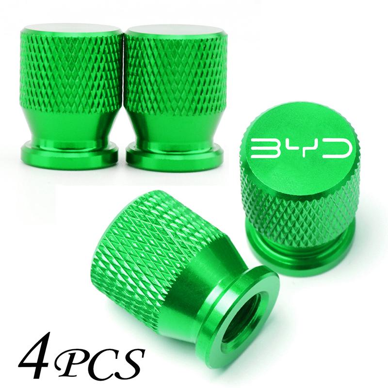 Pour BYD Atto 3 Act 3 Tang F3 E6 Dmi Yuan Song plus EV 2022 2023 Accessoires de Voiture Bouchons de Valve de Pneu de Roue en Aluminium Bouchon de Couverture