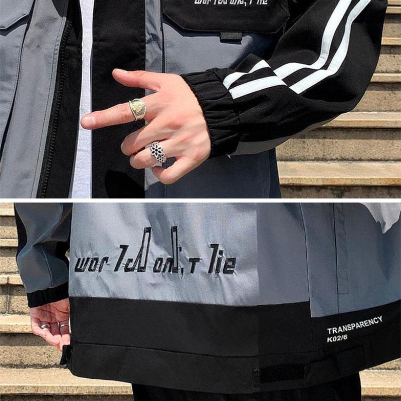 Youth Boutique Jacket Spring Regular Hooded Coat Casual Loose Workwear Comfortable Trend Parka Large Men