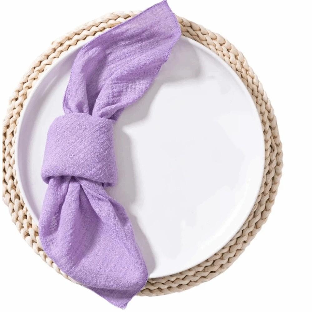 2PCS Soft Cotton Cloth Napkins 42x42cm Gauze Napkins Table Towels Bamboo Knot Napkins Restaurant