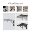 8/10/12/14 Inch Heavy Duty Stainless Steel Folding Bracket Adjustable Wall Mount Table Desk Furniture Support 1 Pack