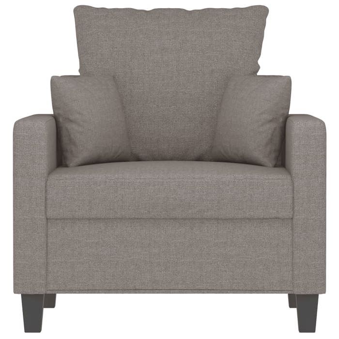 VidaXL Fauteuil, Chaise de Relaxation avec Coussin, Siège avec Accoudoirs et Dossier Rembourrés, Fauteuil TV de Salon, 359258
