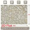 2D Planar  Single-piece Stone Texture Party Banner - Country-style Stone Wall Background  Birthday Party Decoration