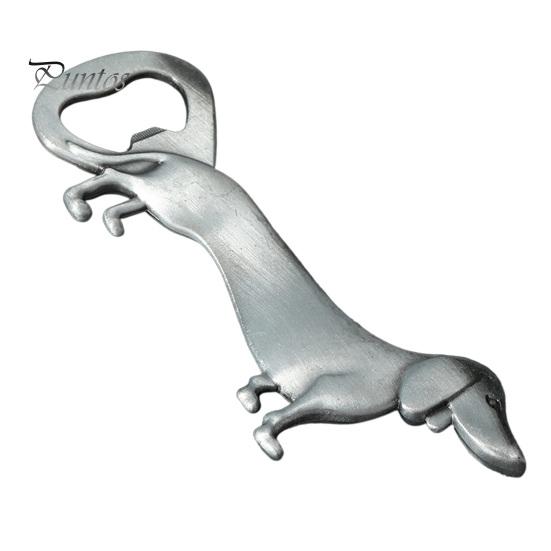 Vintage Bronze Bottle Opener Dachshund Dog Opener, Zinc Alloy Cute Puppy Beer Durable Metal Portable for Kitchen Bar And Home Handheld Tool